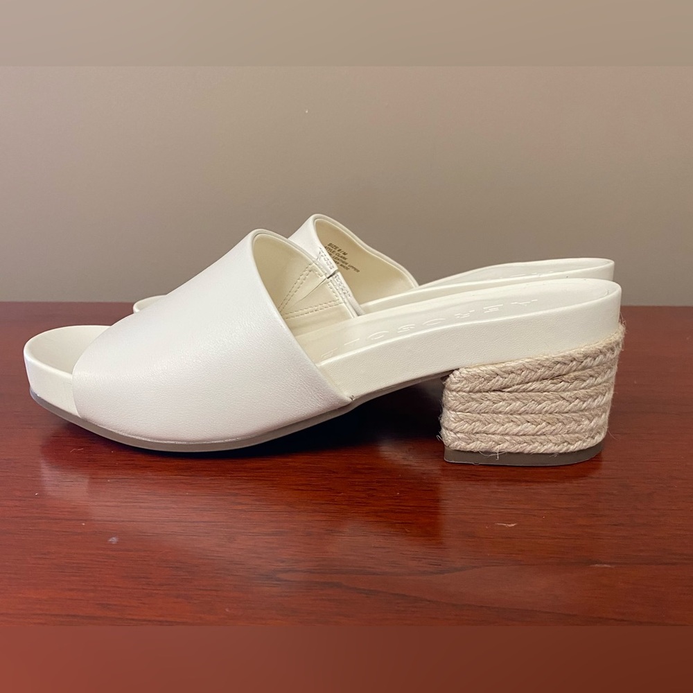 NWOT Aerosoles Women's Clark Slip-On Chucky Heel Sandals